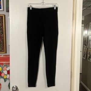 Capote black super soft fleece lined leggings. Rayon/spandex